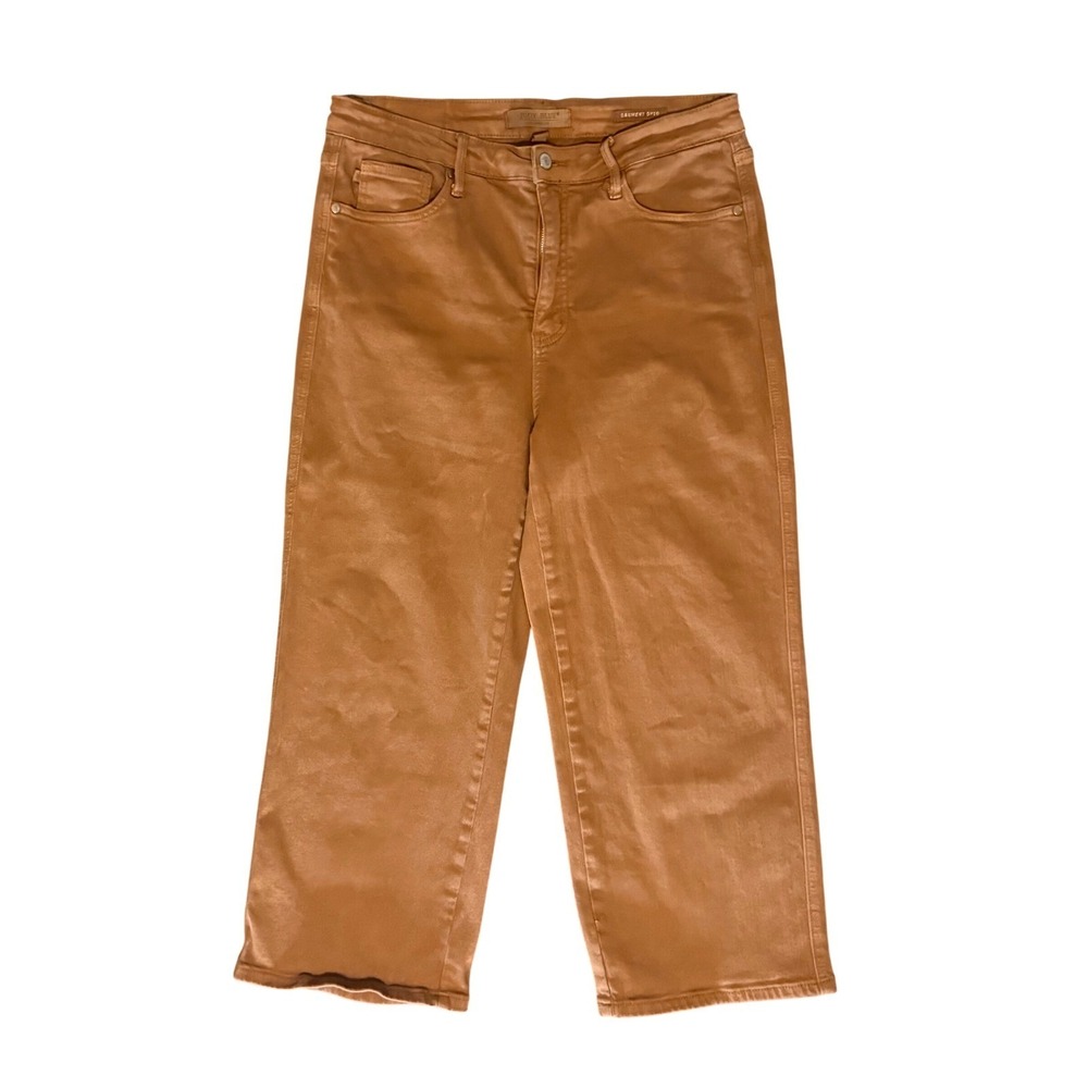Judy Blue JB88805 Garment Dyed Pants Womens 15/32 Brown Stretch Casual